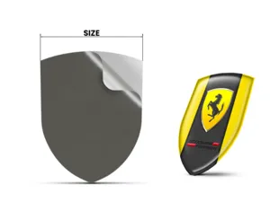 Ferrari Silikonsticker S Logo Hochwertig Professionell